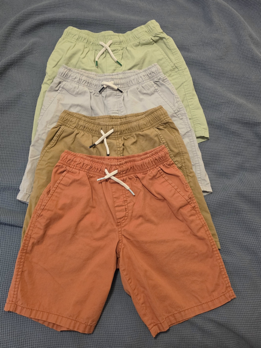 Cat & Jack Boys Pull-On Shorts - Orange, Tan, Light Blue, Lime